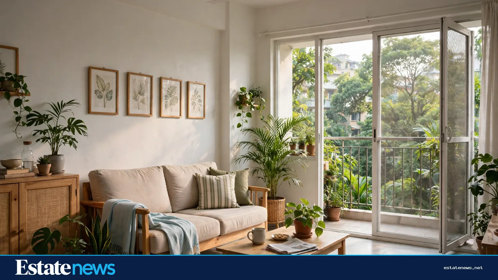 A bright family living room in a Dhaka apartment